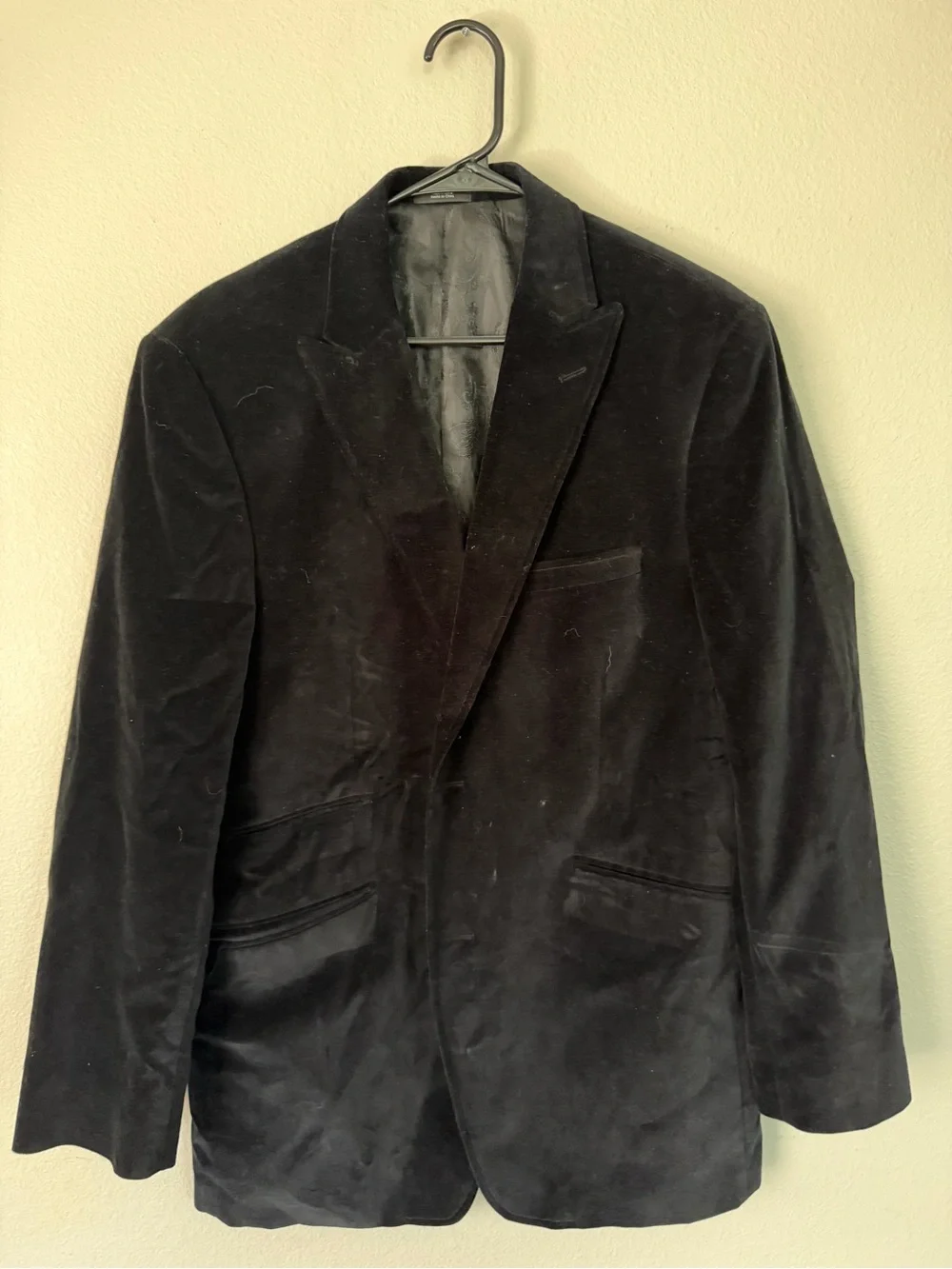 J.ferrar Black Velvet Sport Coat Blazer for Men